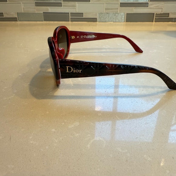 Dior Brown Oversized Oval Sunglasses